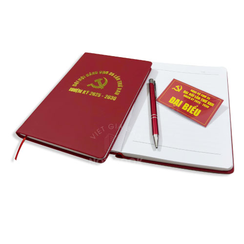 sổ tay đảng viên in logo hình ảnh theo yêu cầu